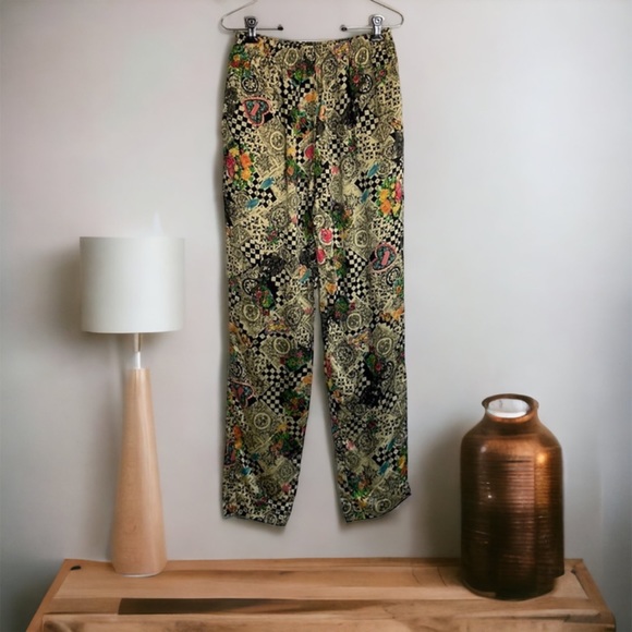 Algos Pants - Algos Silk Patterned Pants Sz M